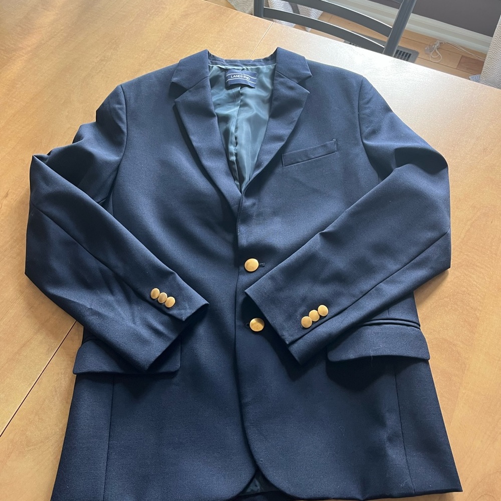 LAND’S END Boys Blazer Navy size 16